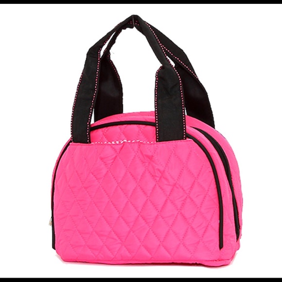 rosen blue Other - NWT pink quilted insulated lunch bag